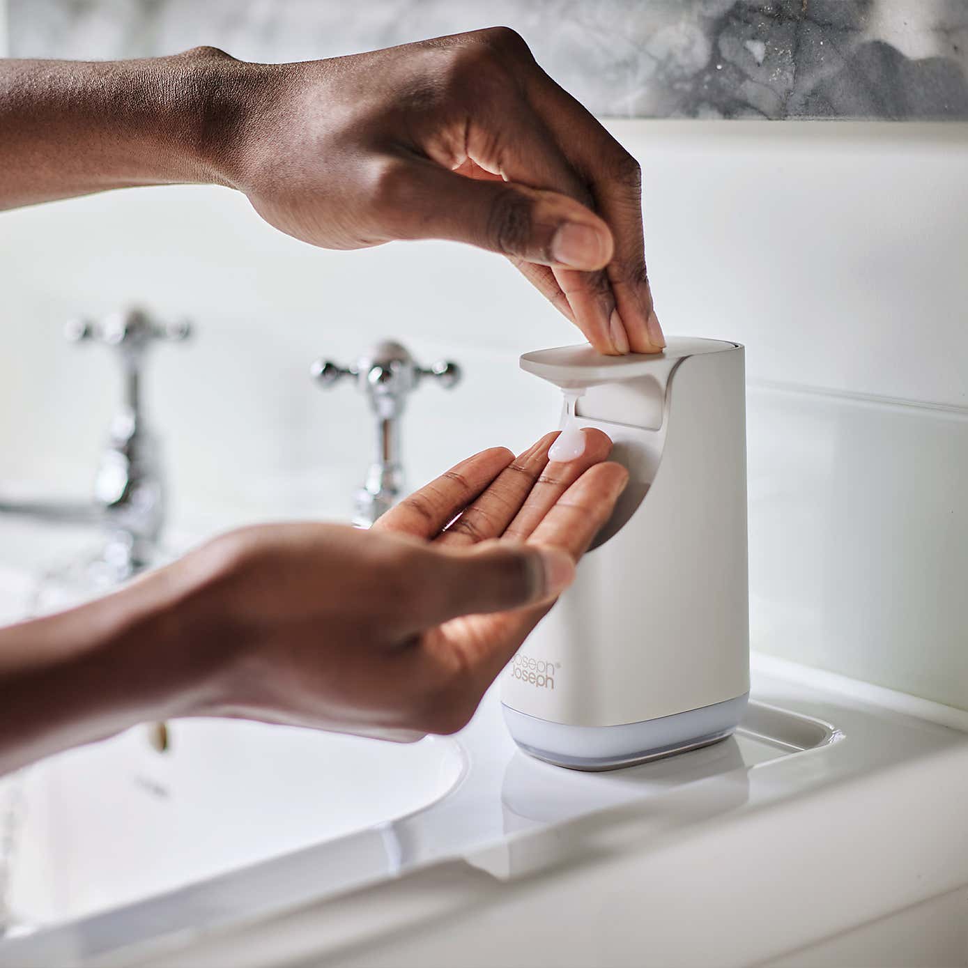 Joseph Joseph Grey Compact Soap Dispenser