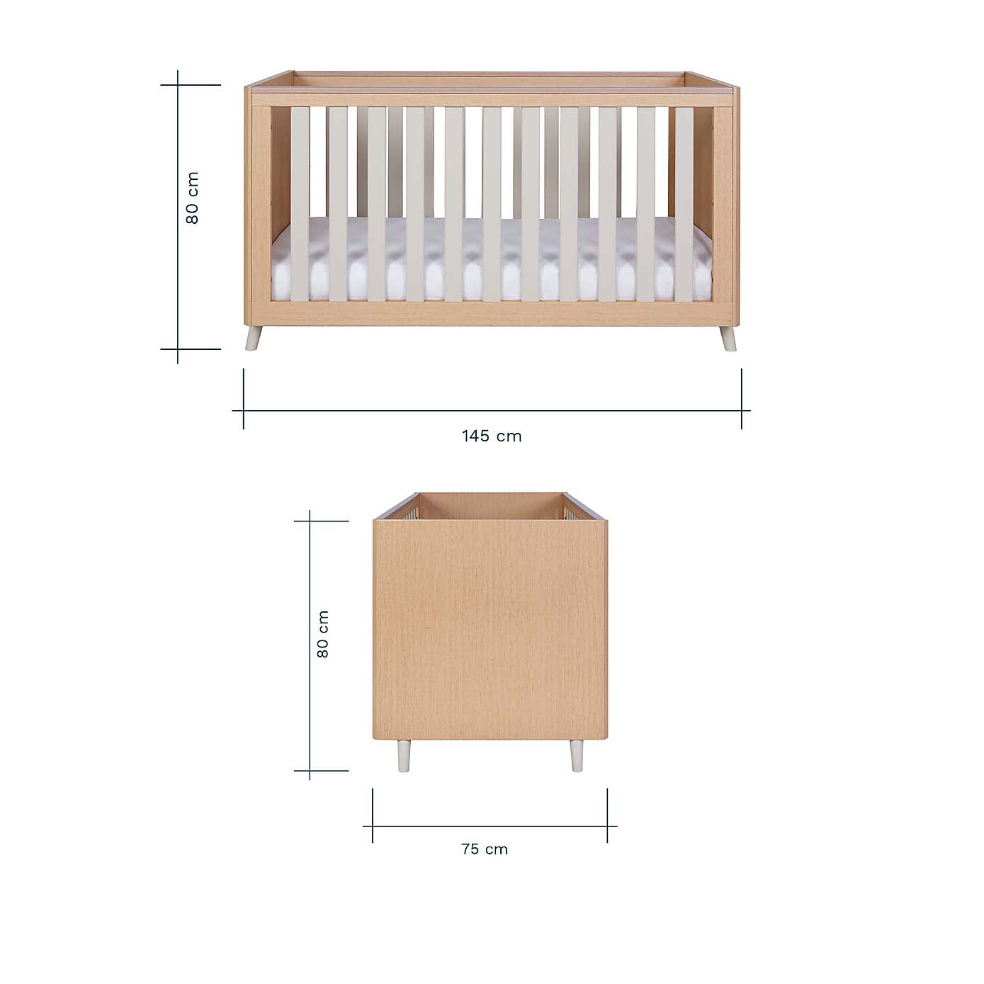 Tutti Bambini Fika 3 Piece Nursery Furniture Set