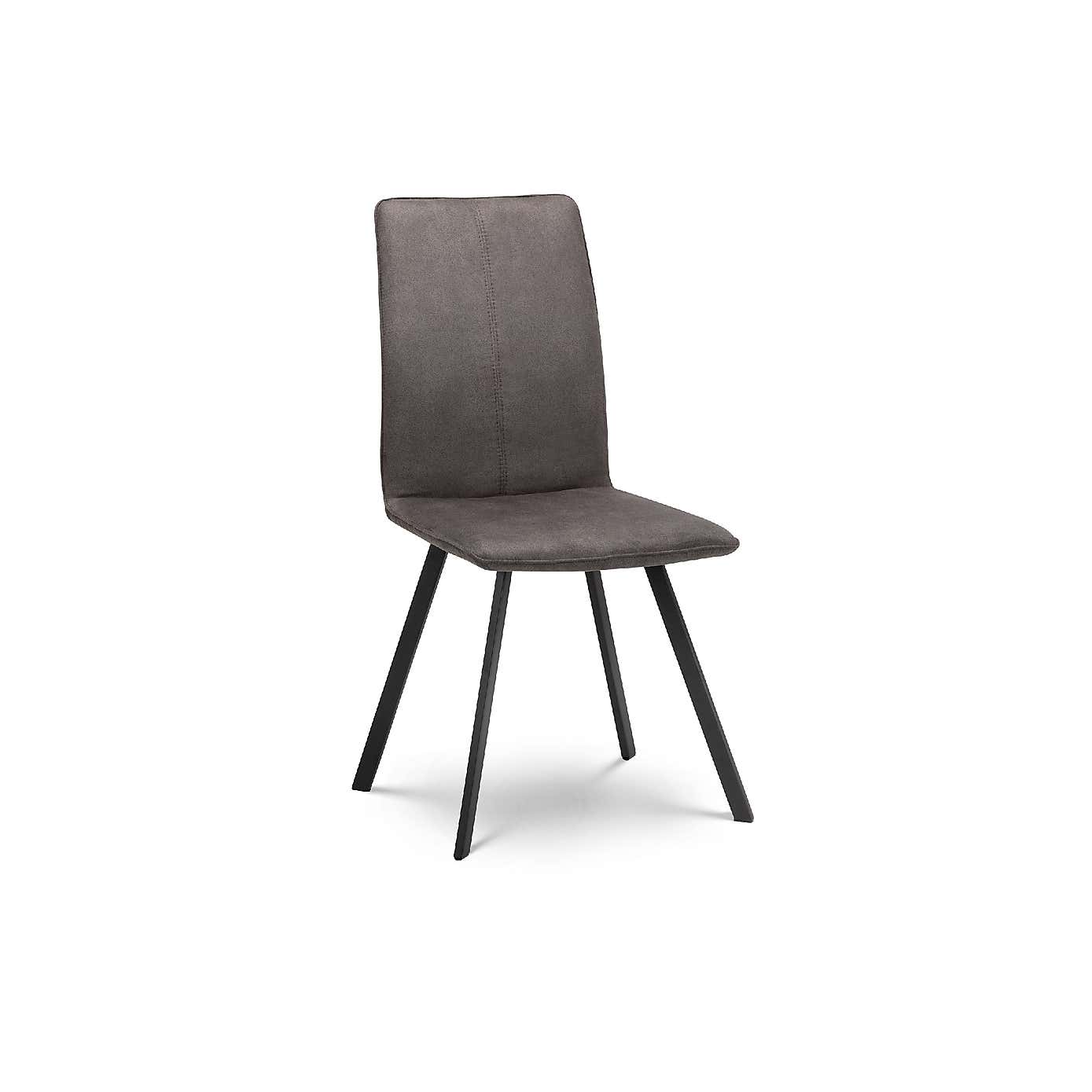 Monroe Set of 2 Chairs Charcoal