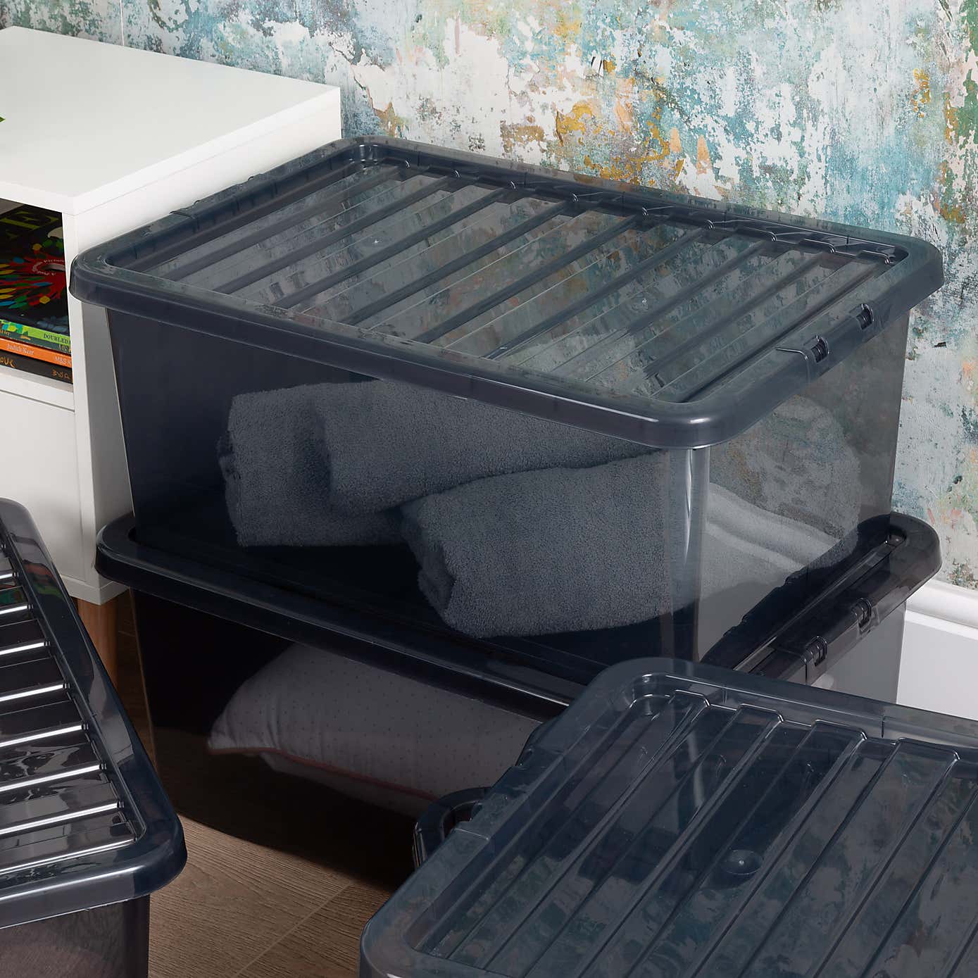 Wham Crystal Set of 5 Storage Boxes & Lids