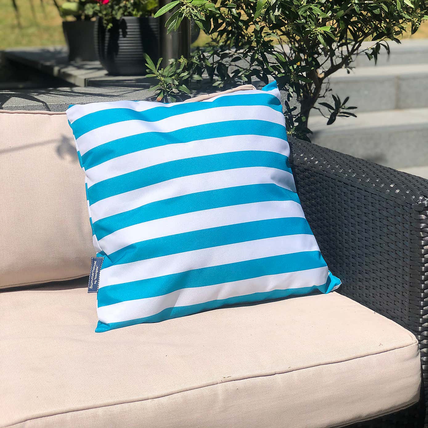 Coast Blue Water Resistant Outdoor Cushion