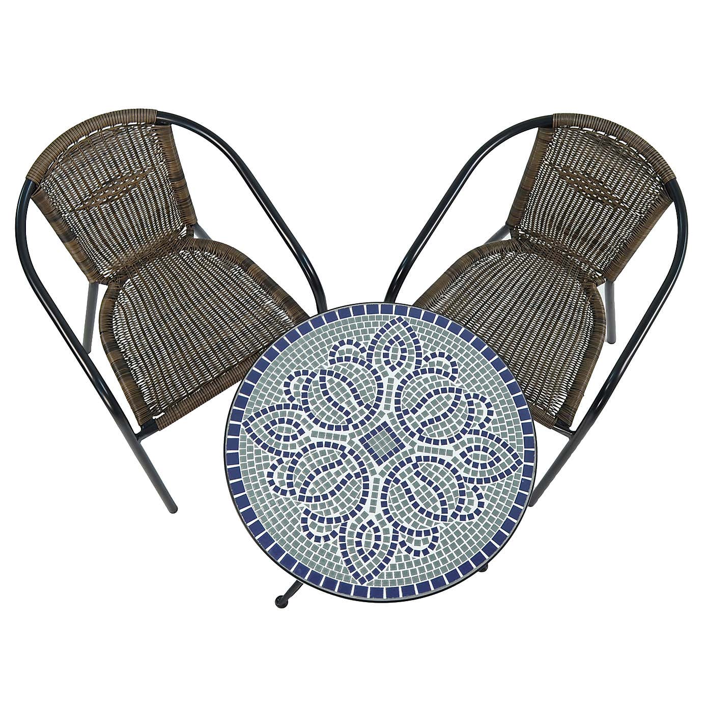 Summer Terrace Atlanta Round Bistro Table with 2 Springdale Chairs