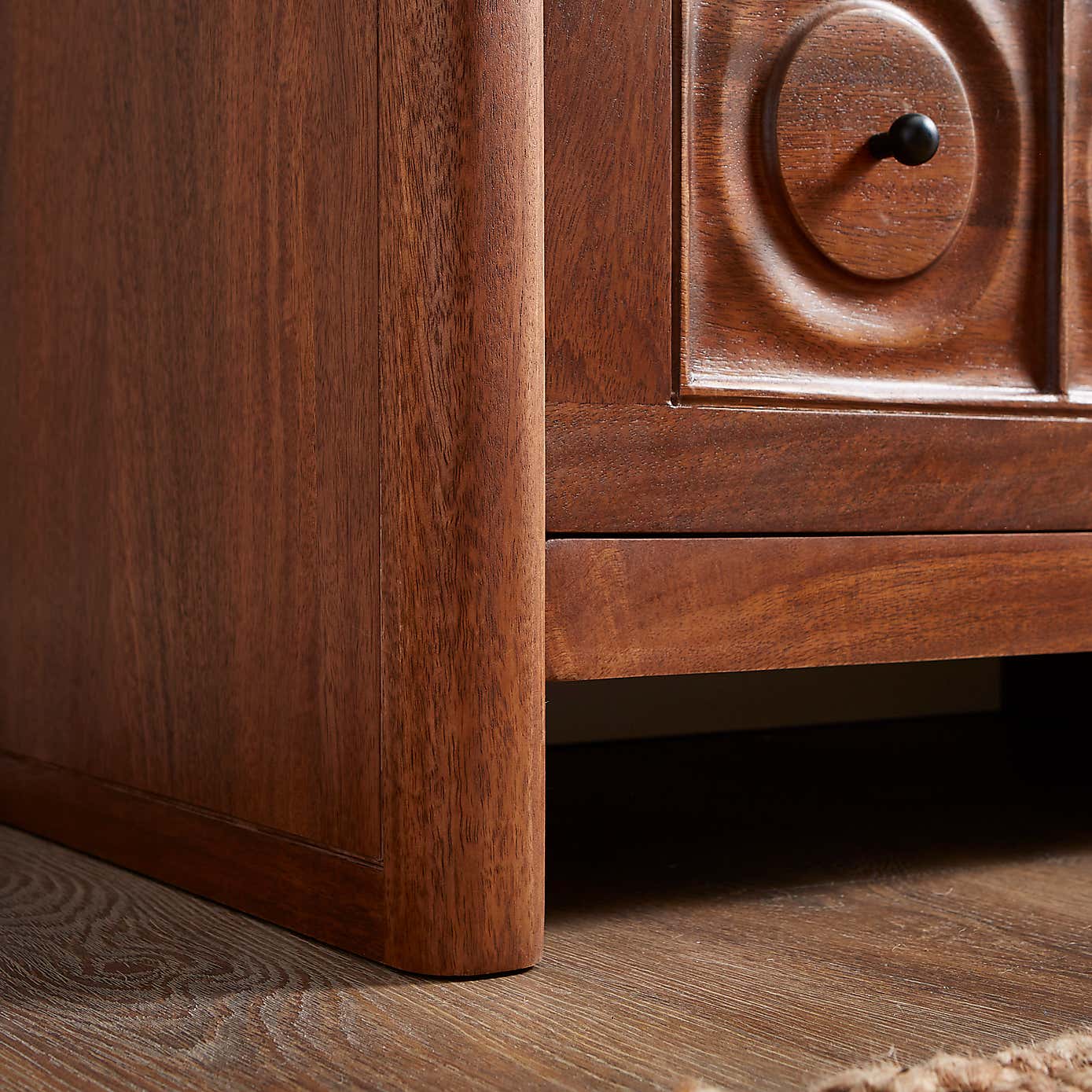 Theodore 2 Drawer Wide Bedside Table