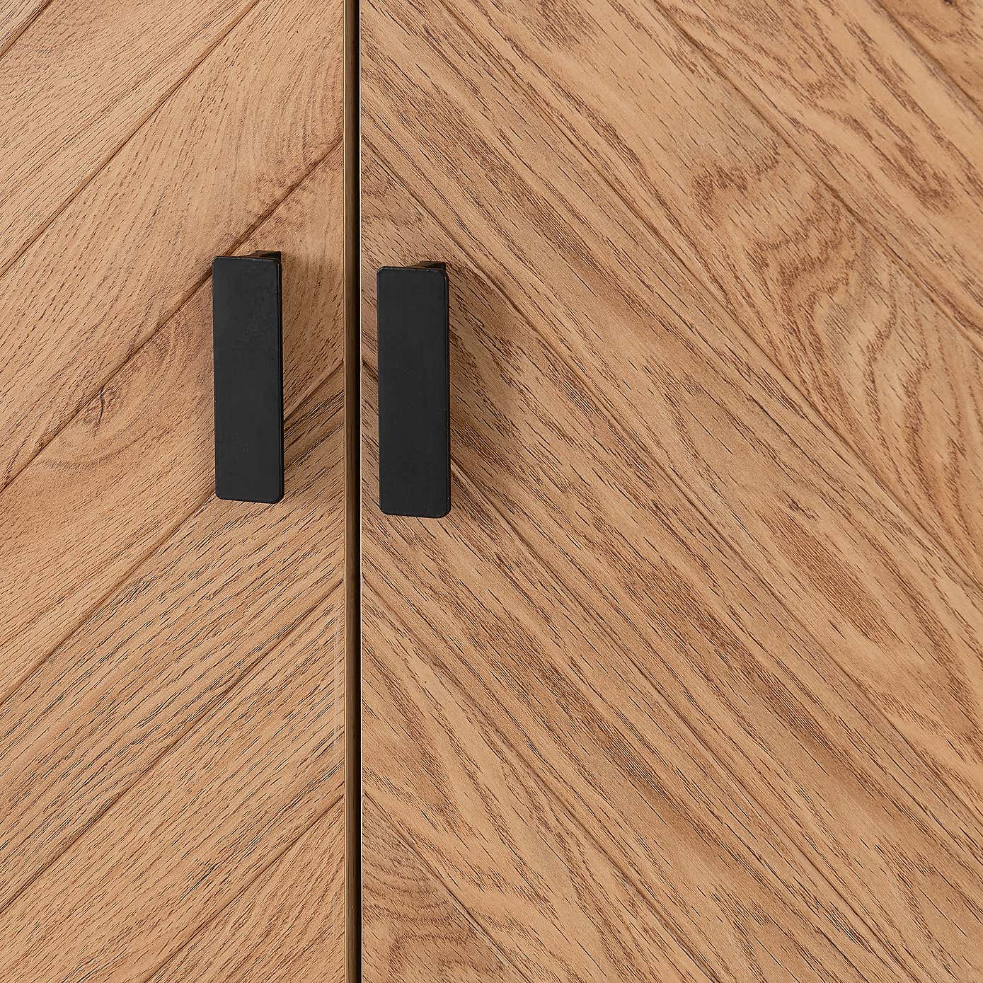 Leon Double Wardrobe, Oak Effect