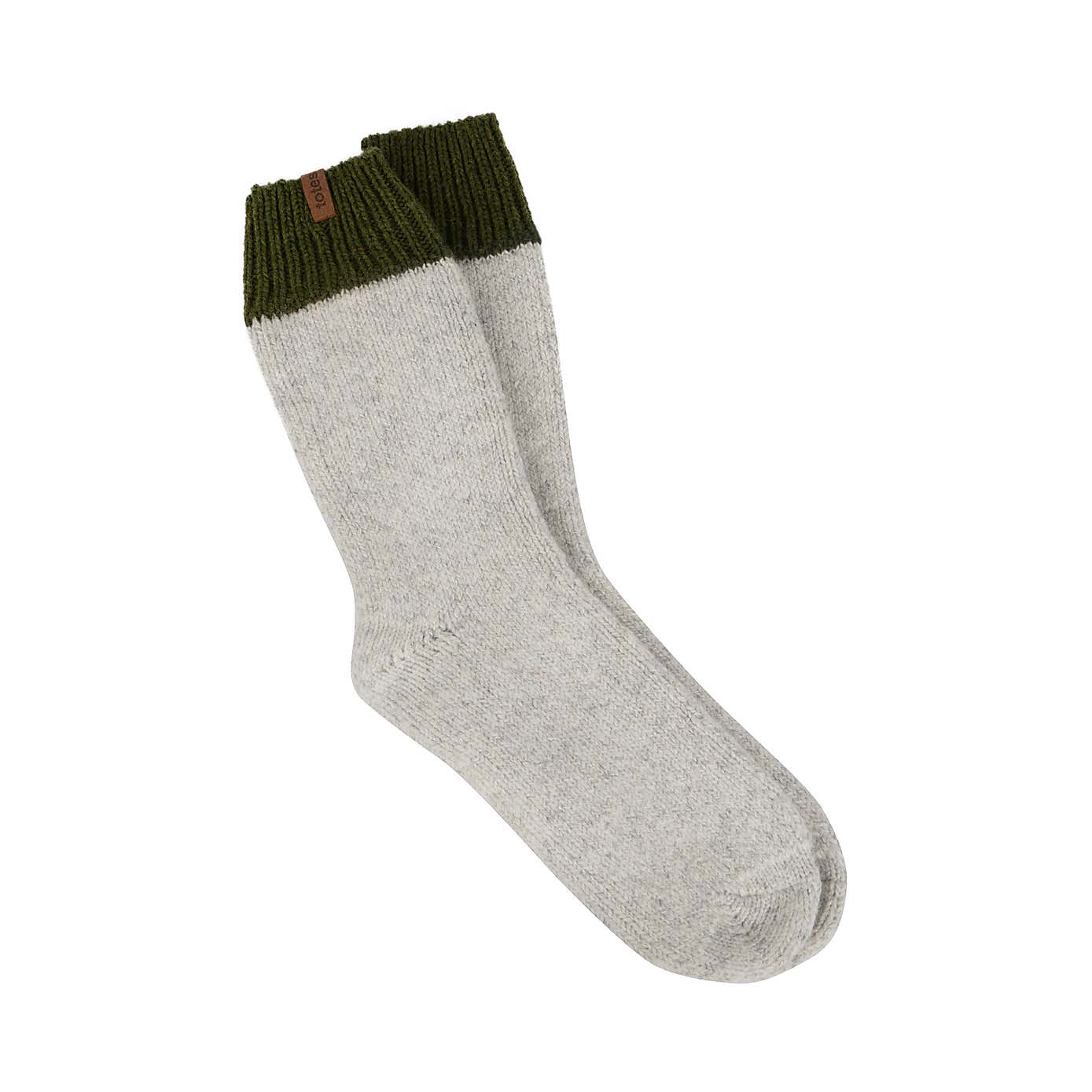 totes Chunky Thermal Wool Blend Grey Slipper Socks