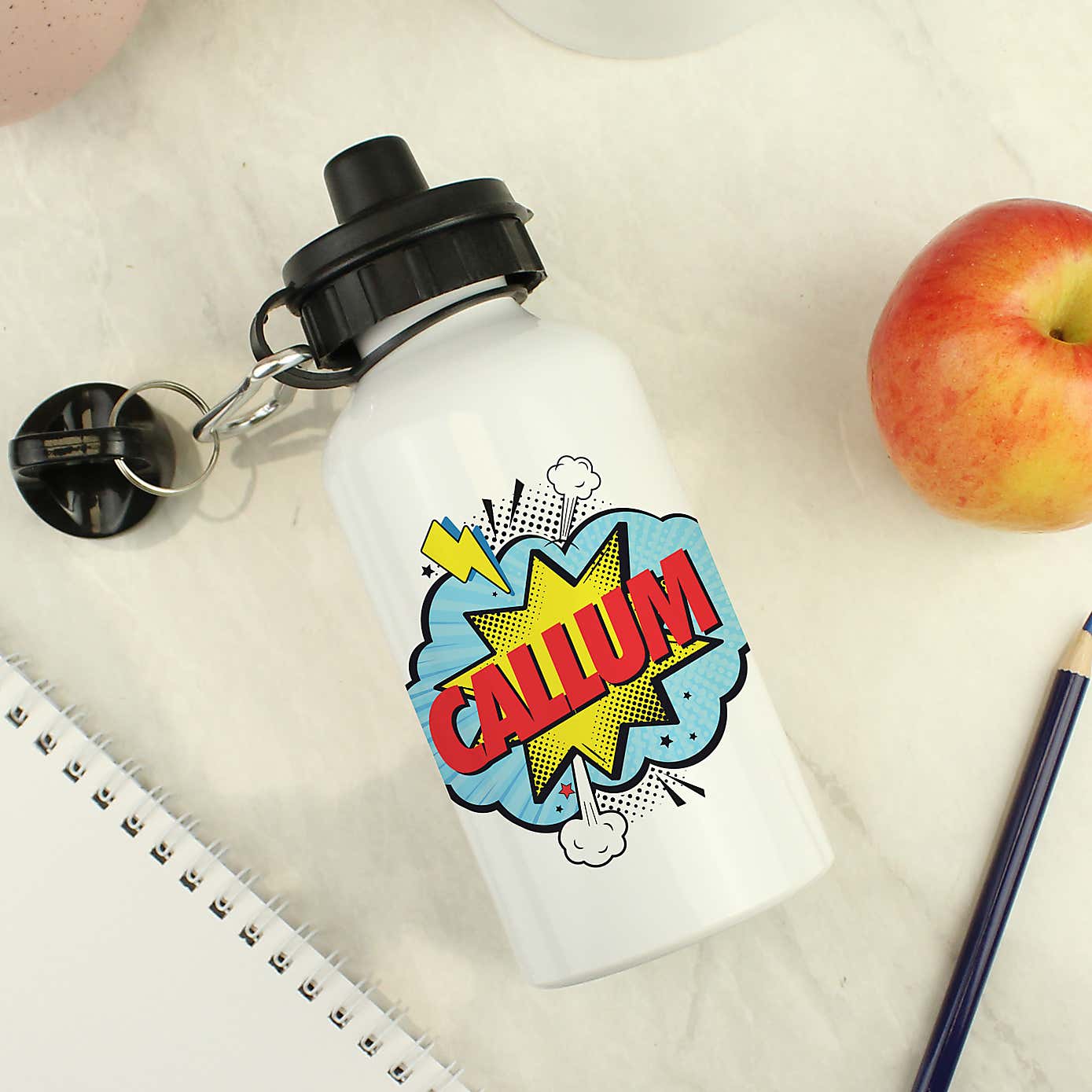 Personalised Superhero Metal Drinks Bottle