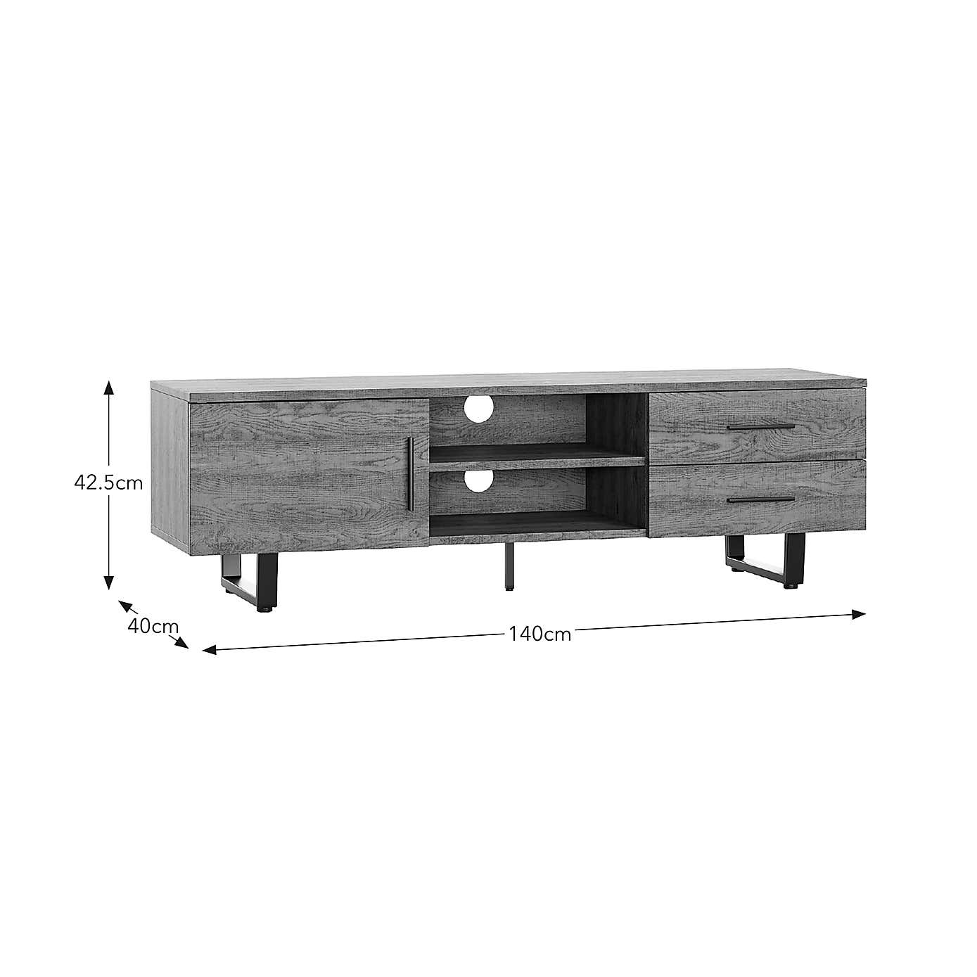 Freddie TV Unit Oak Effect