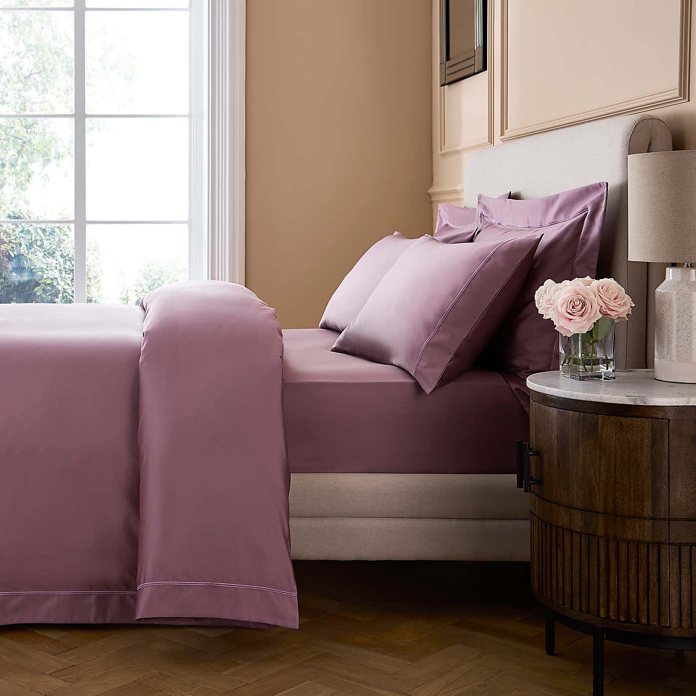 Dorma Cotton Sateen 800 Thread Count Oxford Pillowcase