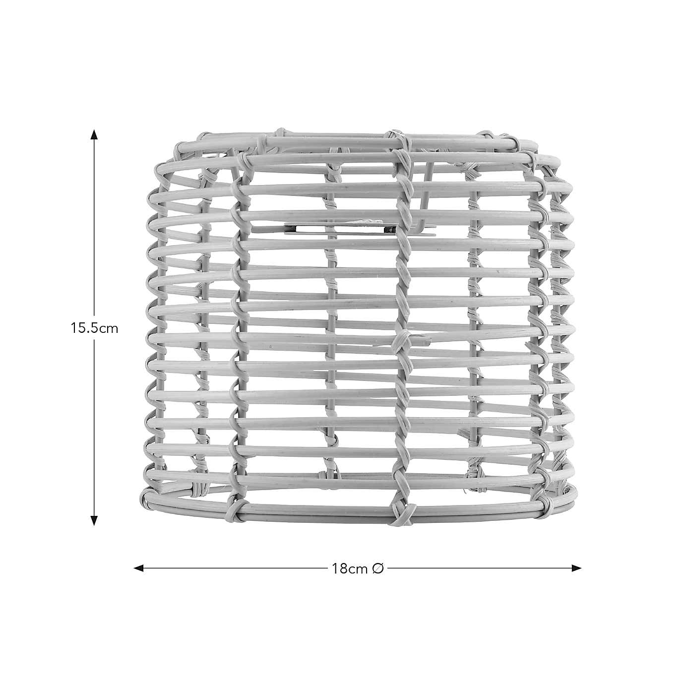 Emil Rattan Easy Fit Pendant Shade