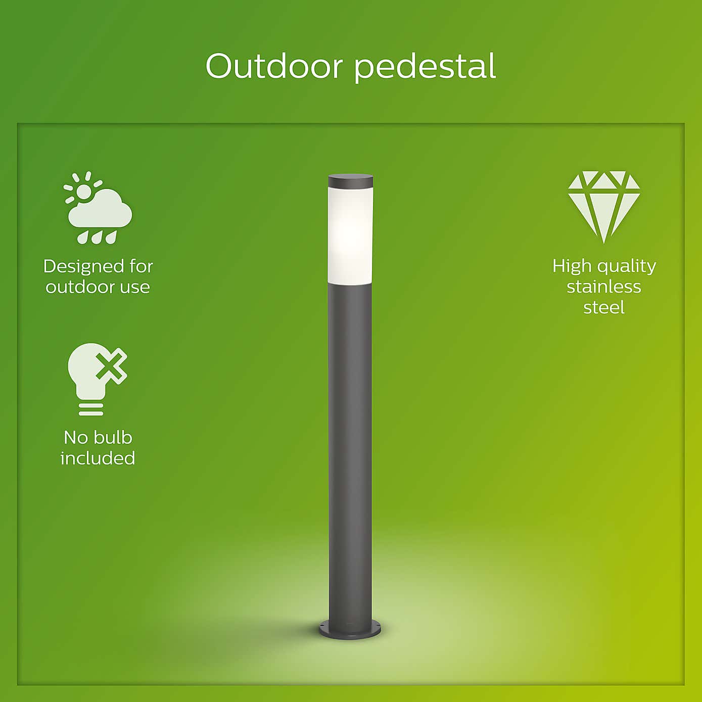 Philips Uthrecht Integrated LED Outdoor Post Light