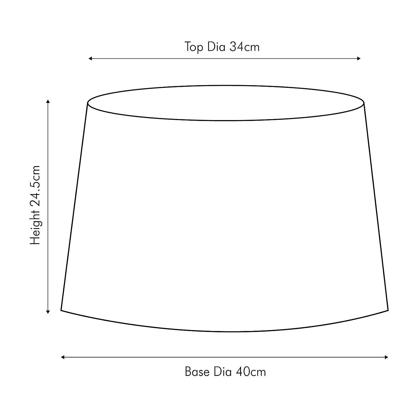 Scallop Ombre Soft Pleated Tapered Shade