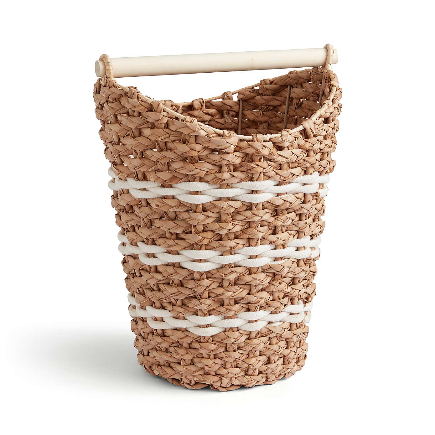 Rope Stripe Toilet Roll Holder & Storage Basket