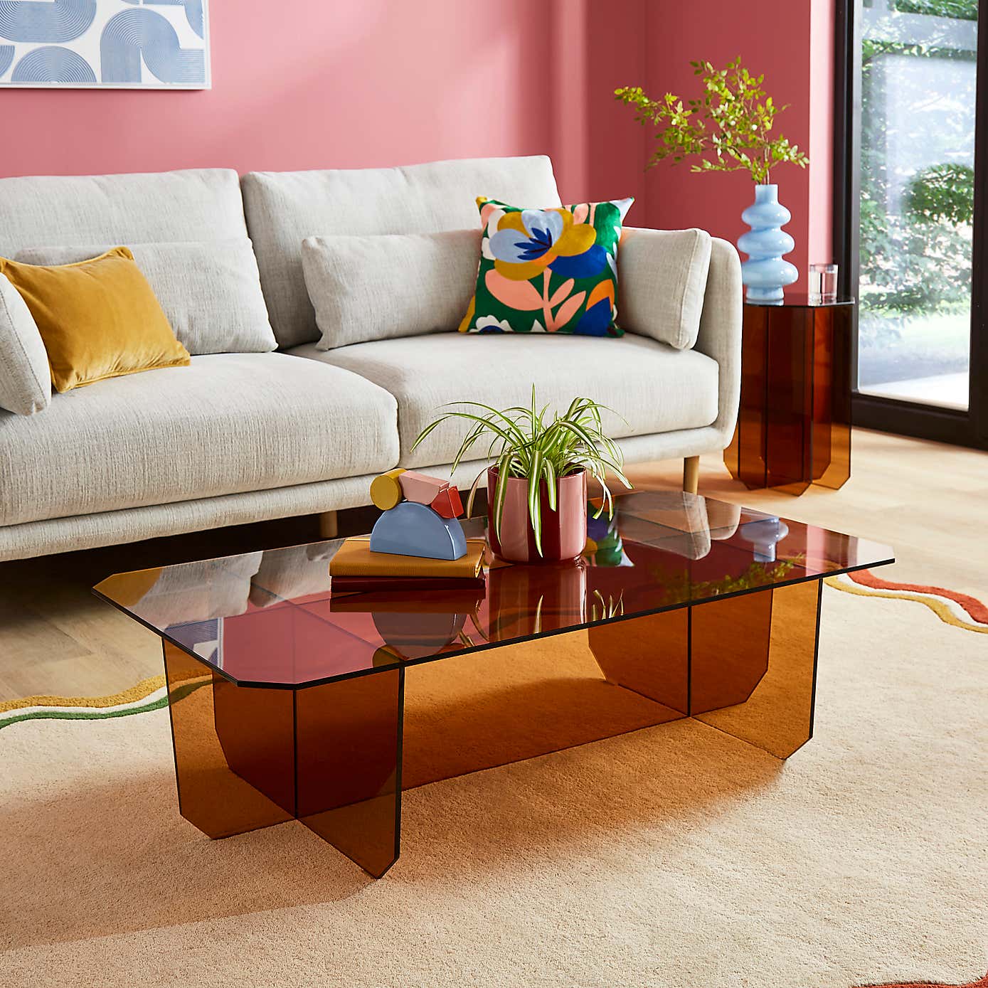 Elements Bowden Glass Coffee Table