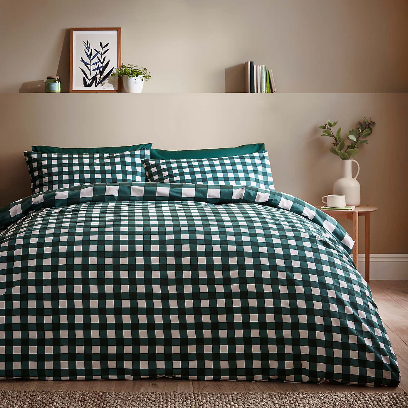 Ansley Gingham Duvet Cover & Pillowcase Set