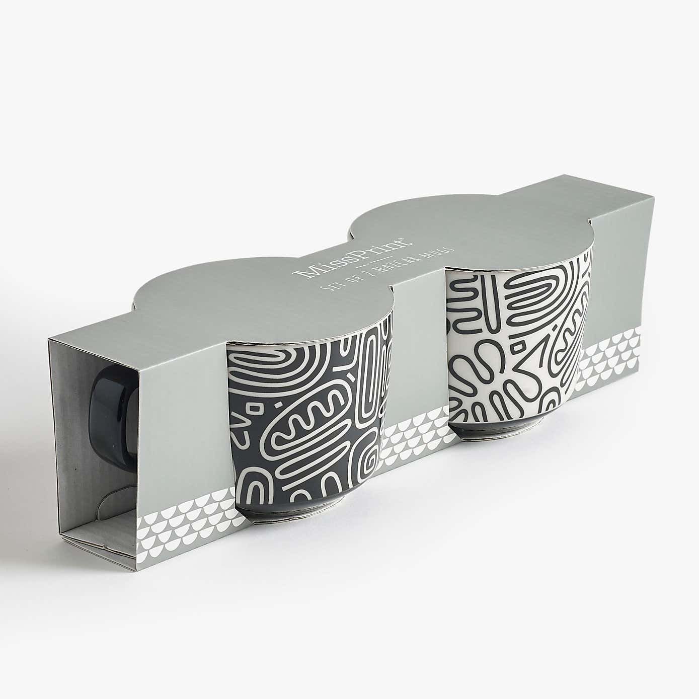 Set of 2 MissPrint Nazca Mugs