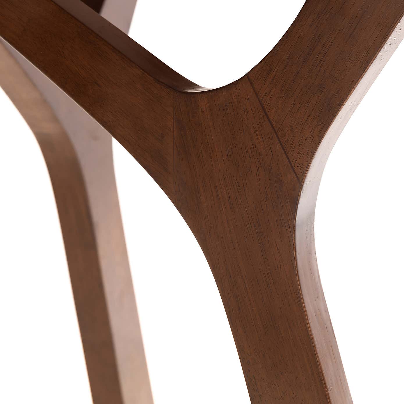 Huxley 4 Seater Round Dining Table, Walnut