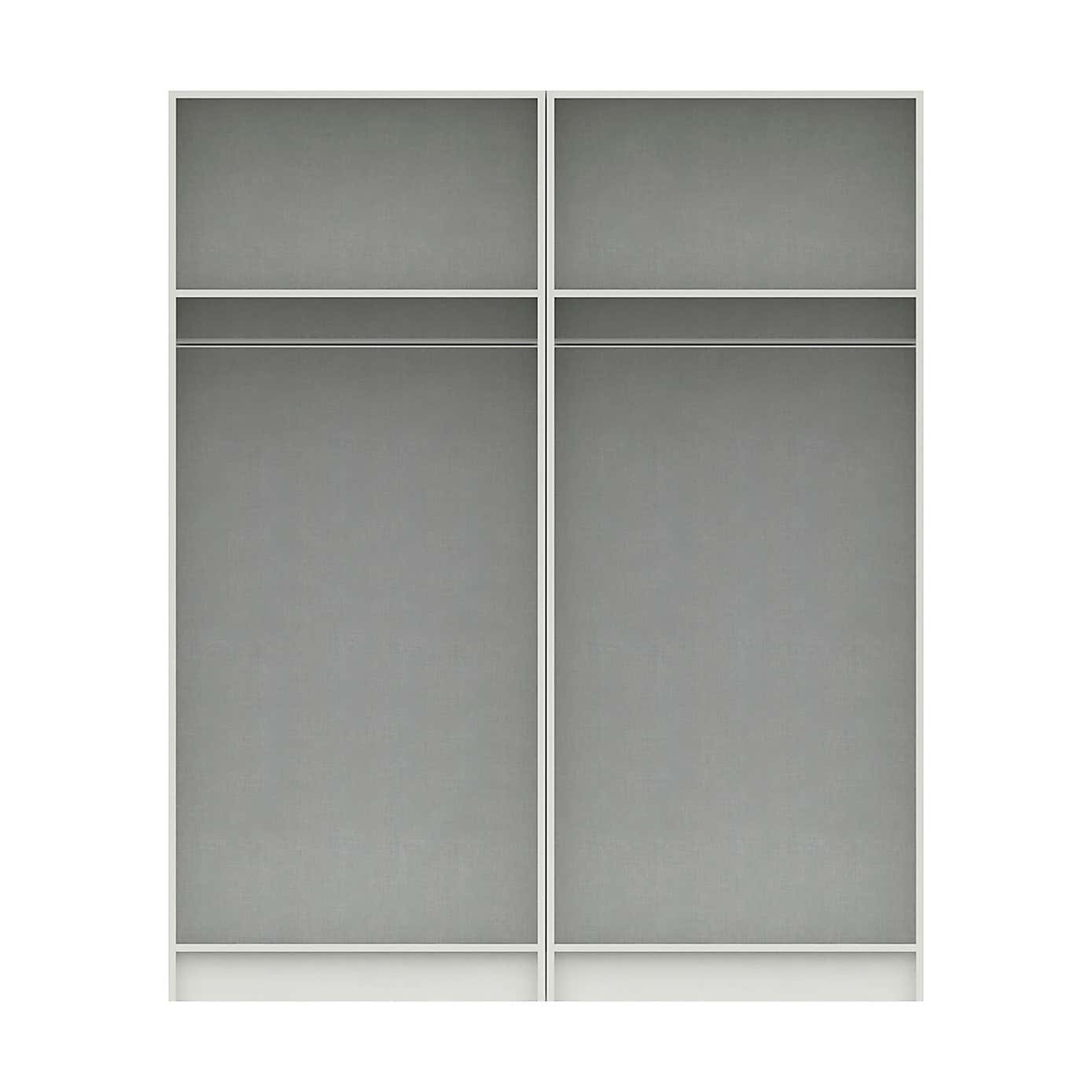 Ethan 4 Door Wardrobe, Mirrored