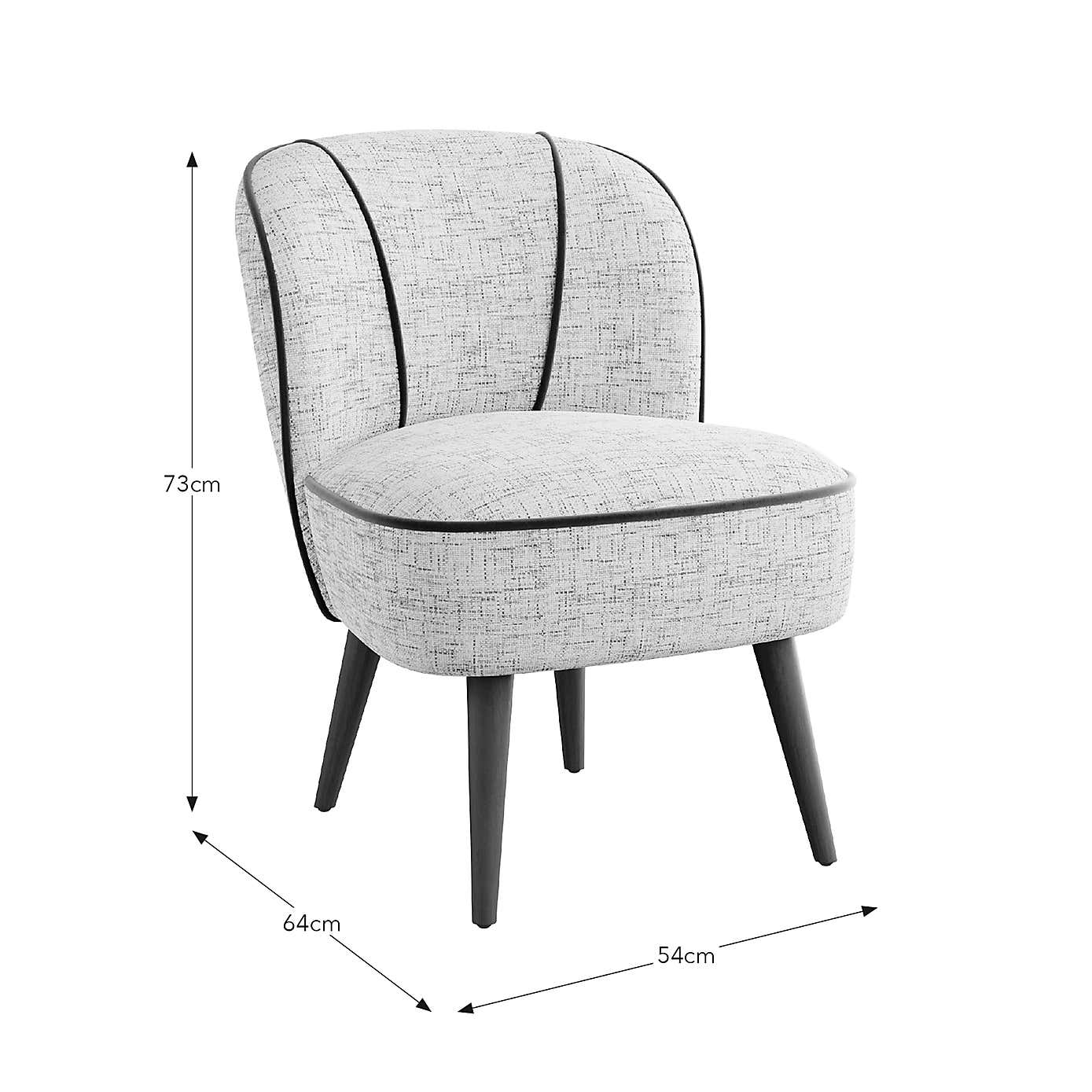 Elsie Multi Chenille Cocktail Chair
