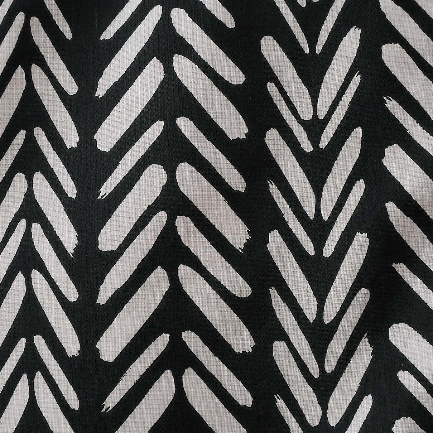 Anthony Repeat Black 100% Cotton Oxford Pillowcase