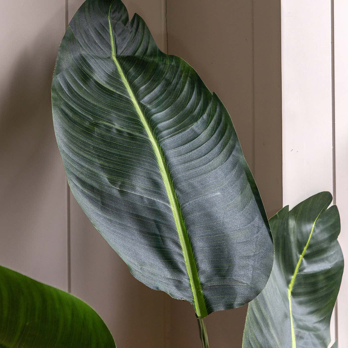 Artificial Medium Travellers Palm Tree in Black Plant Pot