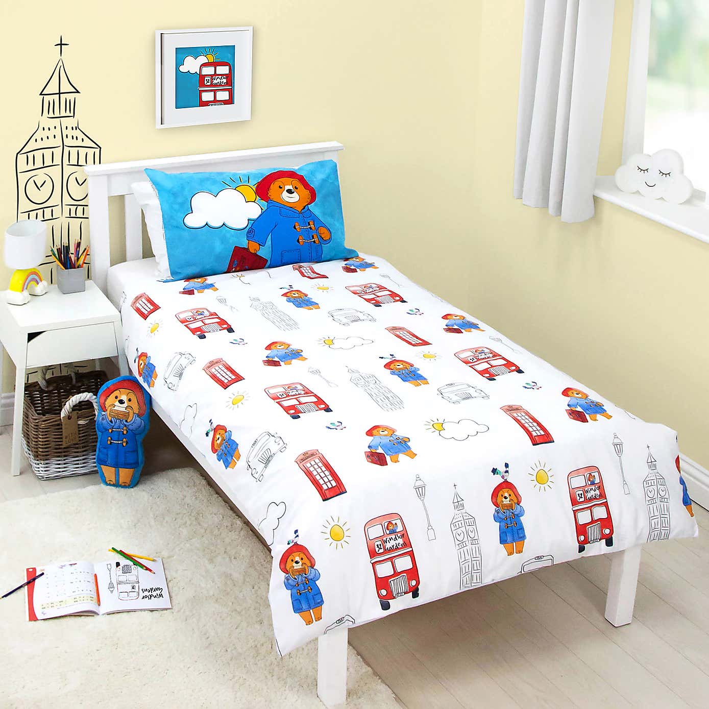 Paddington Station Single Duvet Cover and Pillowcase Set