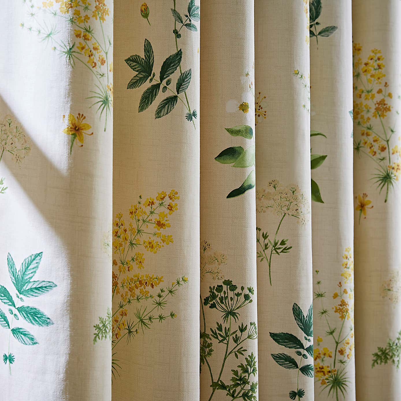 Natural History Museum Marsh Botanical Pencil Pleat Curtains