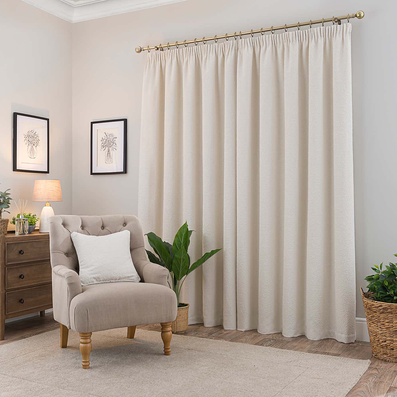 Churchgate Woodhouse Pencil Pleat Curtains