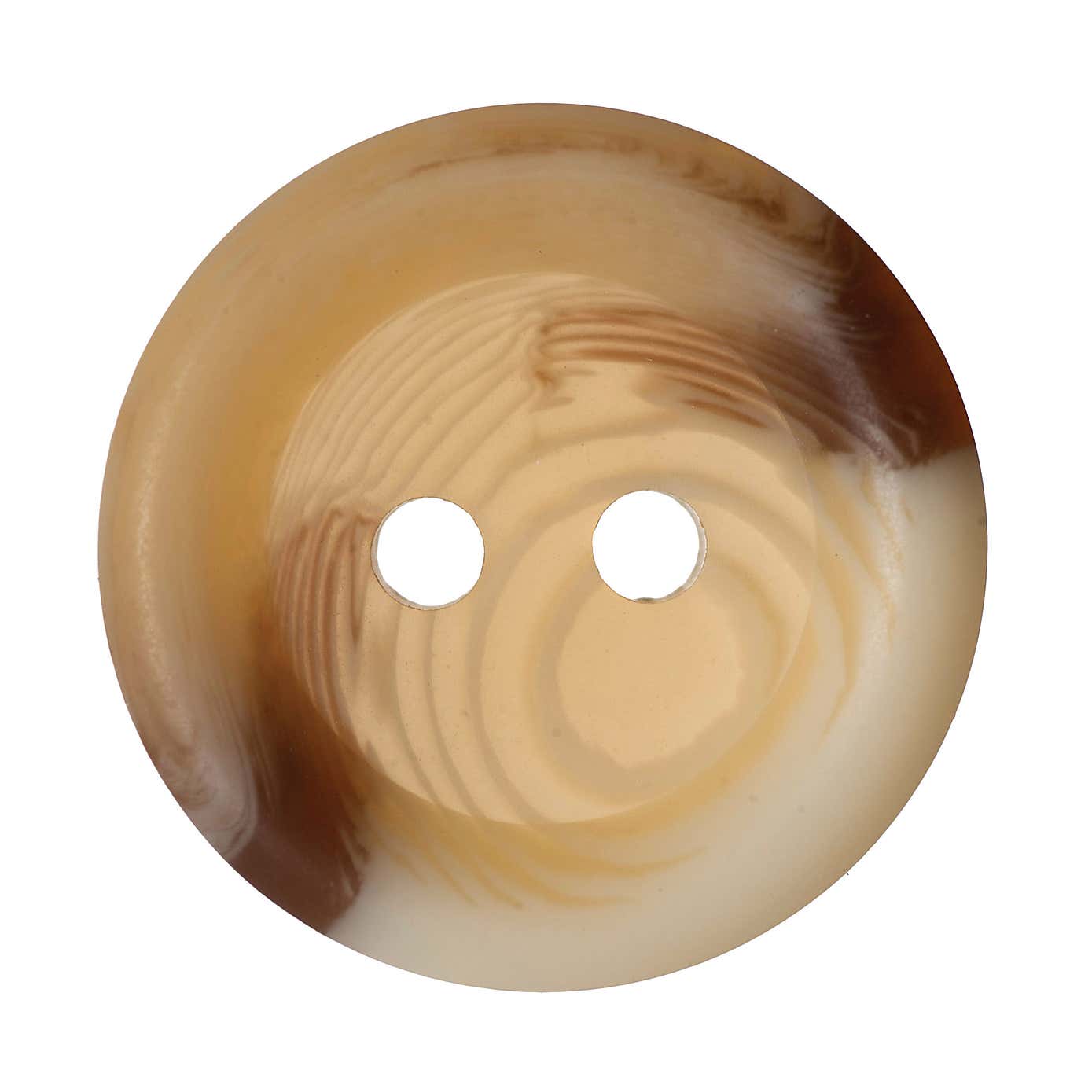 Round Rimmed Cream Marble Buttons 18.75mm Pack of 4