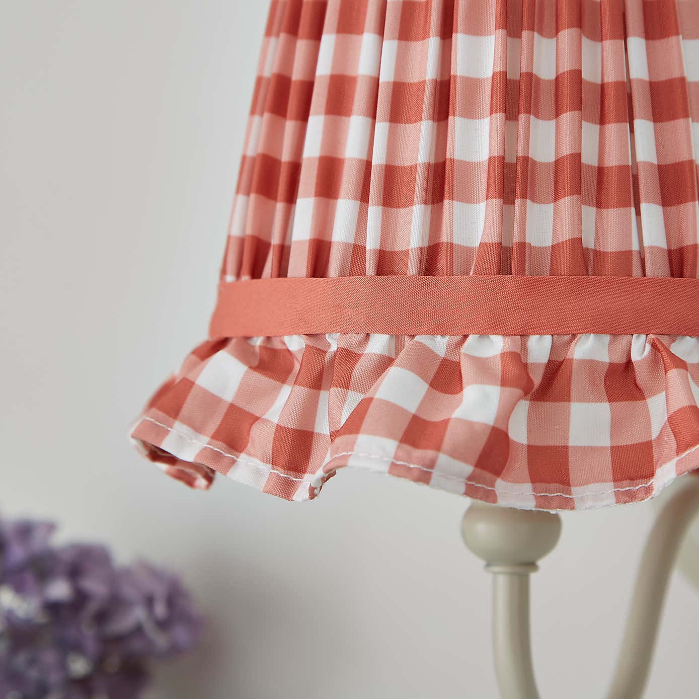 Carys Frilled Gingham Lamp Shade