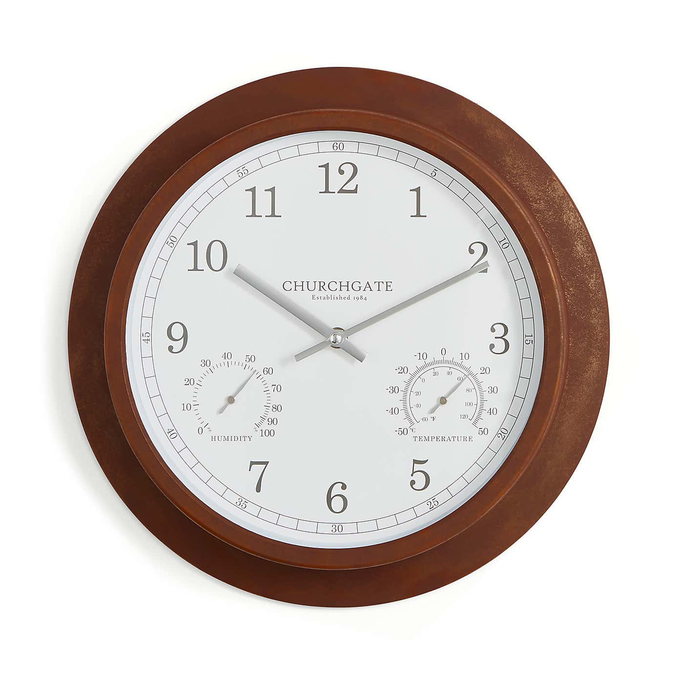 Indoor Outdoor Churchgate Galvanised Clock 35cm