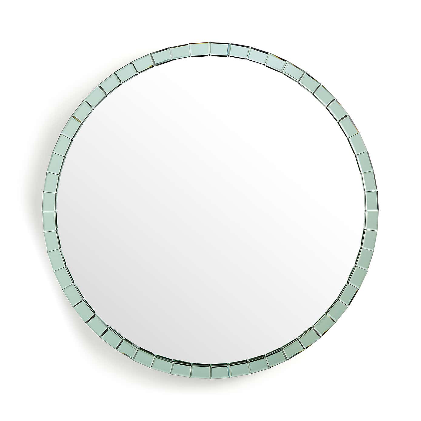 Katie Round Mirrored Edge Wall Mirror