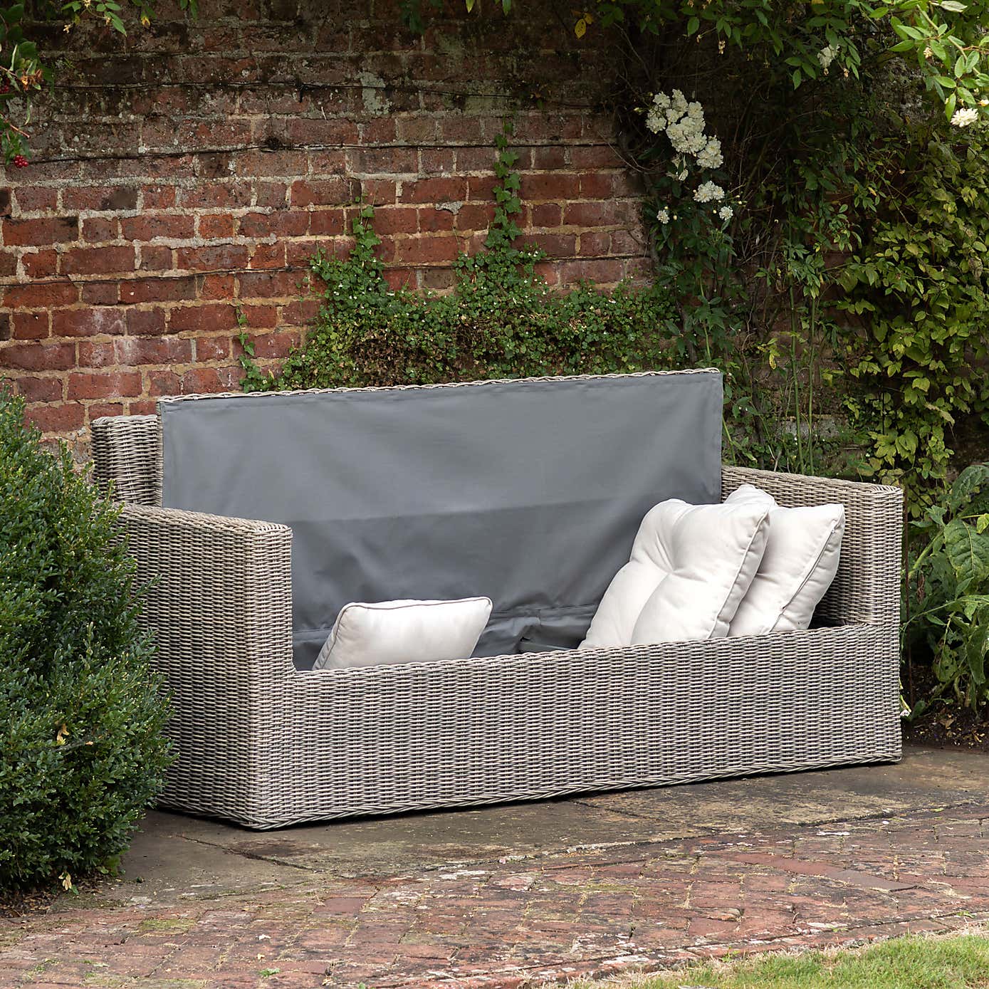 Cedar & Sage Ortona Outdoor 2 Seater Storage Sofa
