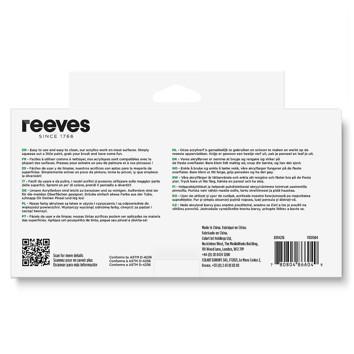 Reeves Primary Colours Paint Set