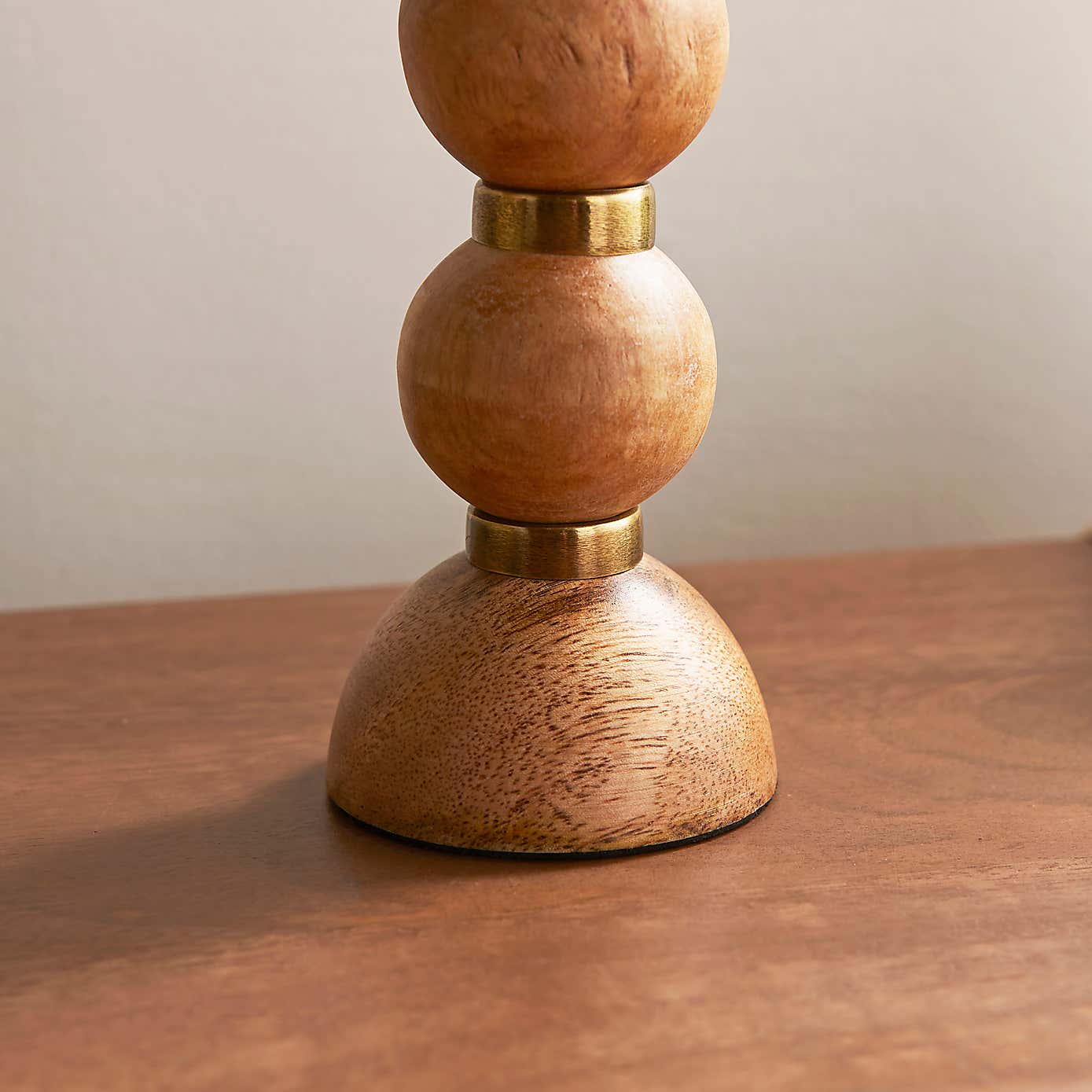 Wooden Candlestick Holder