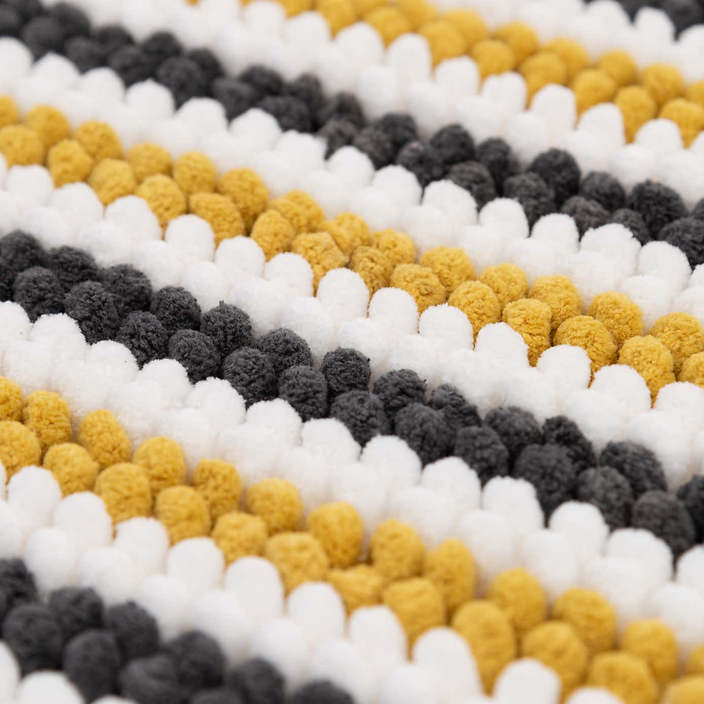 Stripe Bobble Bath Mat