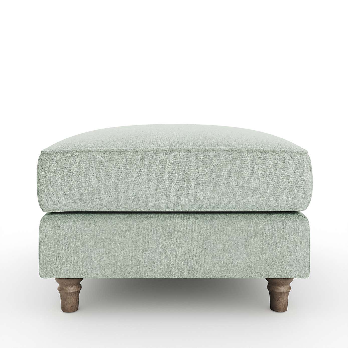 Flori Footstool, Soft Chenille