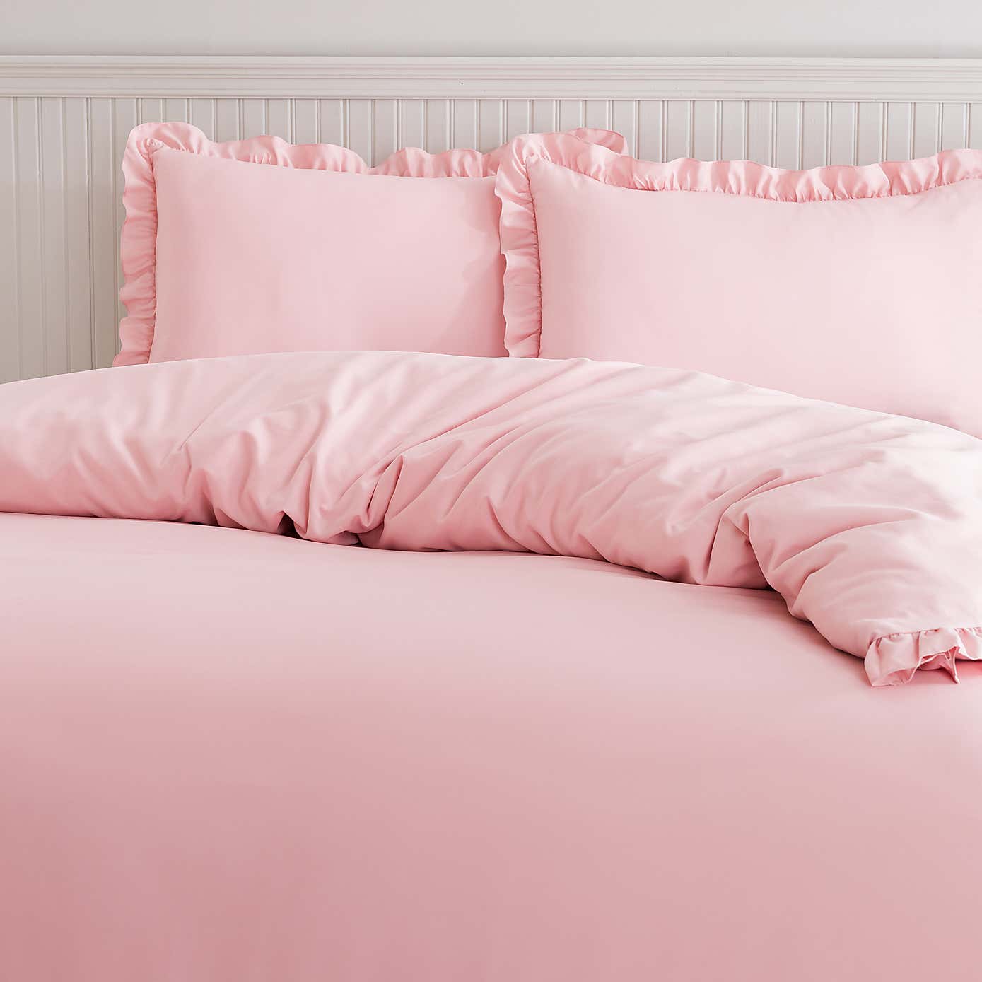 Briona Frilled Edge Duvet Cover & Pillowcase Set