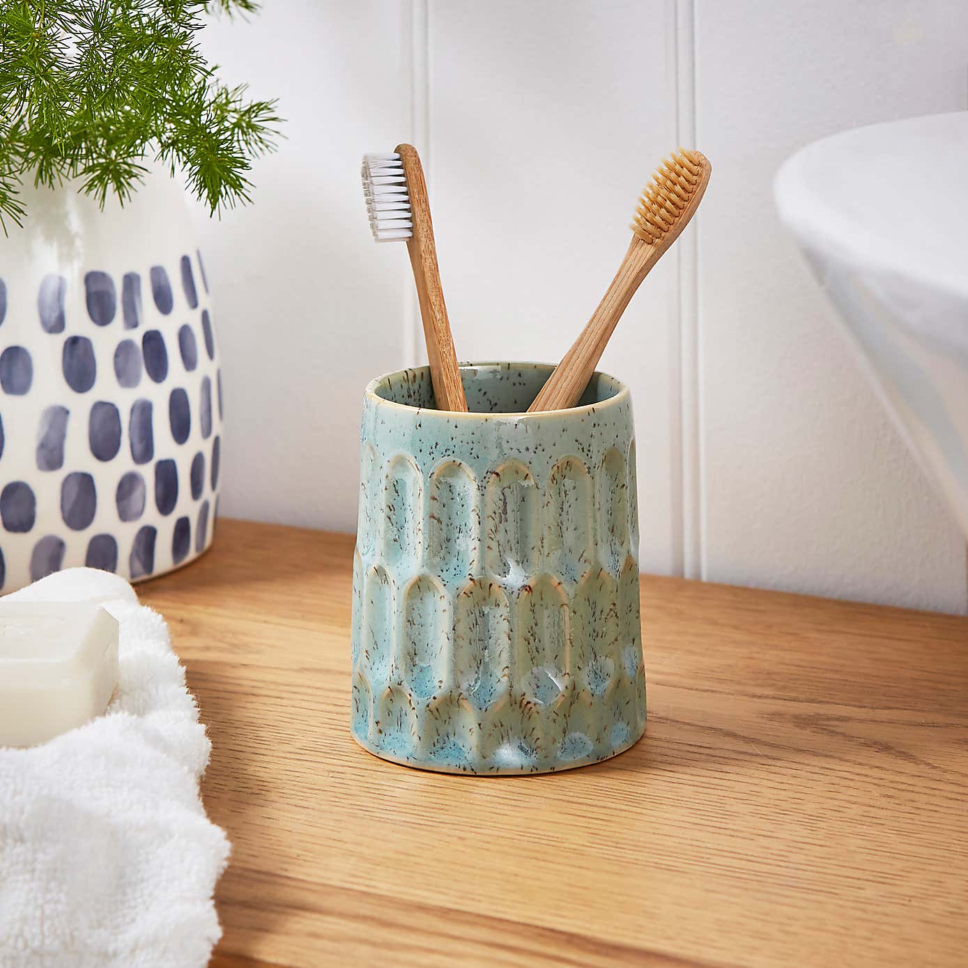 Coastal Green Glazed Ceramic Tumbler