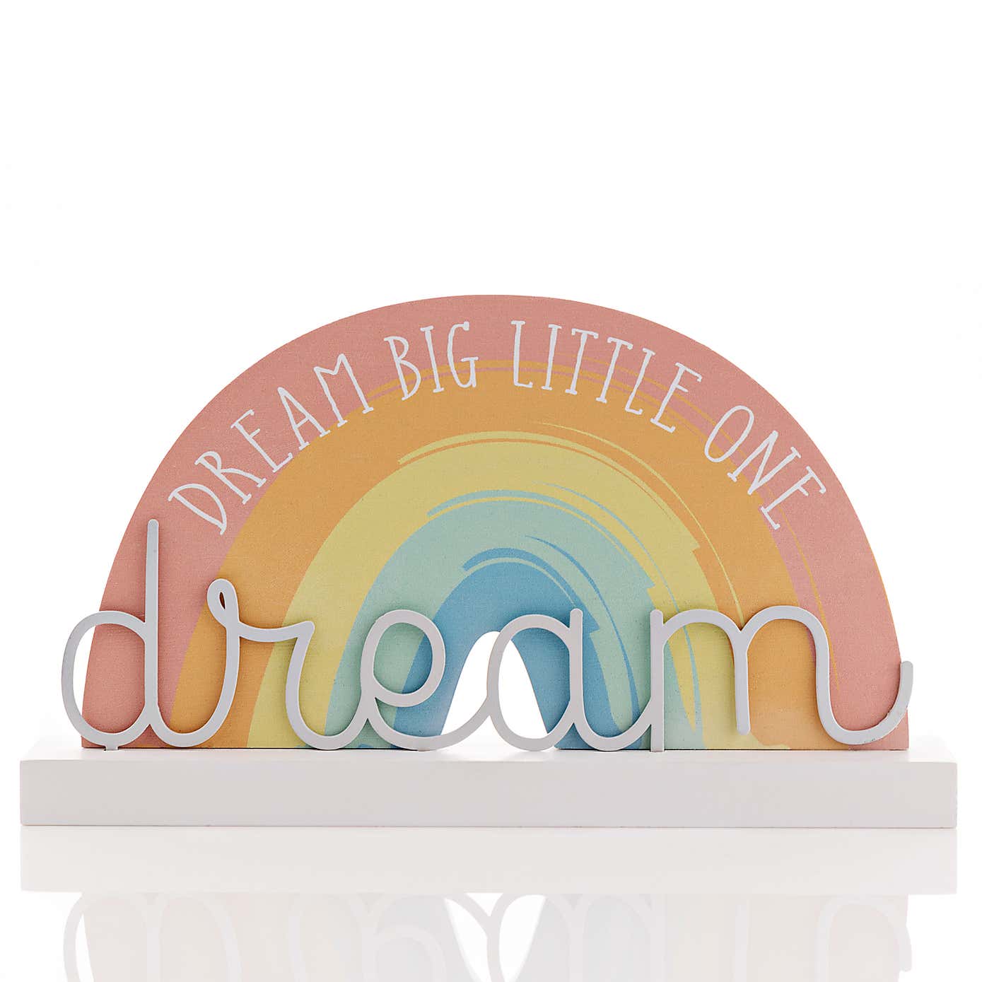 Petit Cheri Dream Big Rainbow Plaque