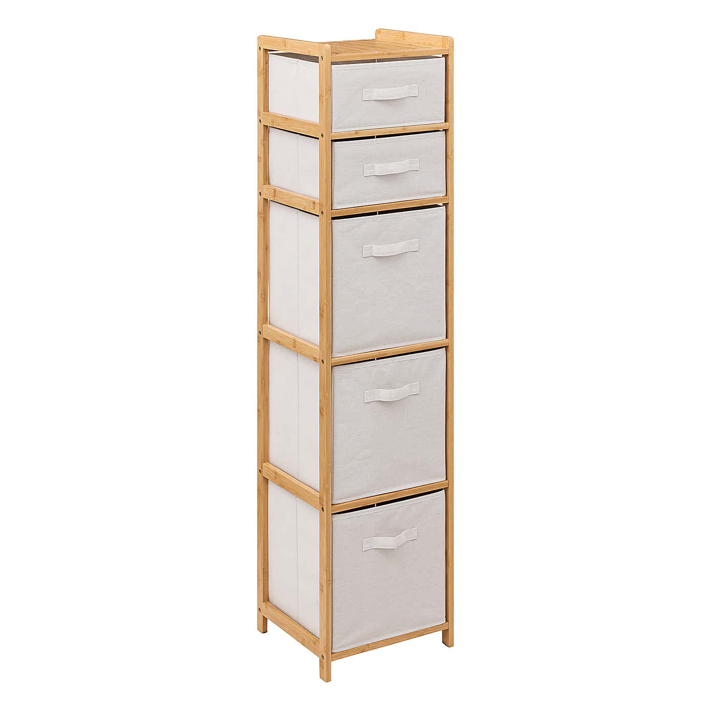 Tidy White 5 Box Storage Unit