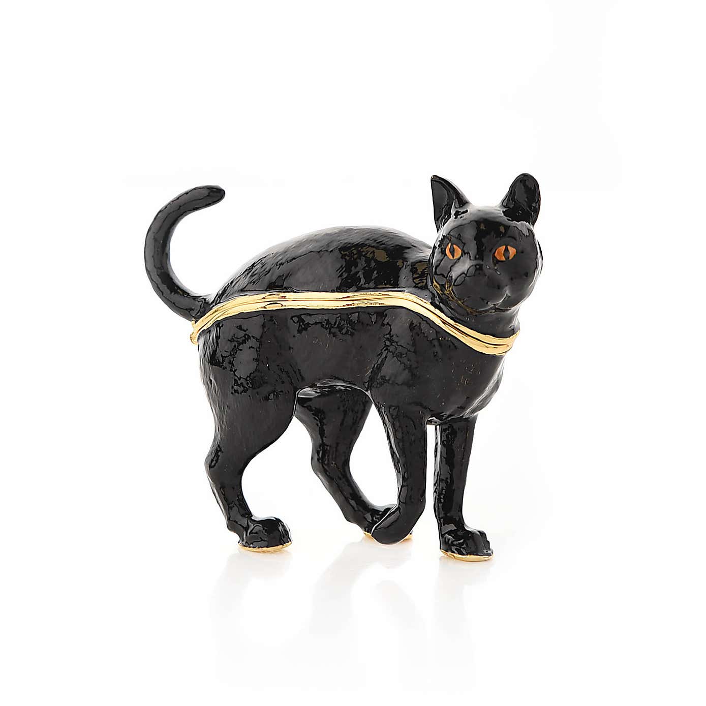 Black Cat Trinket Box