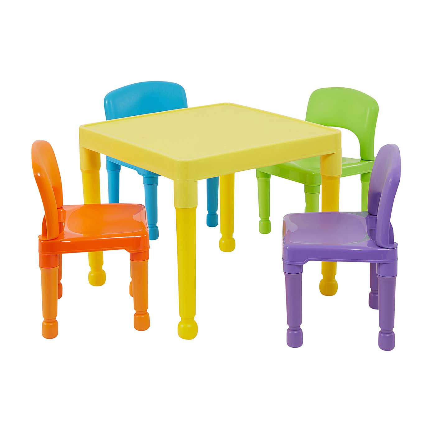 Liberty House Kids Plastic Table And Four Chairs Set