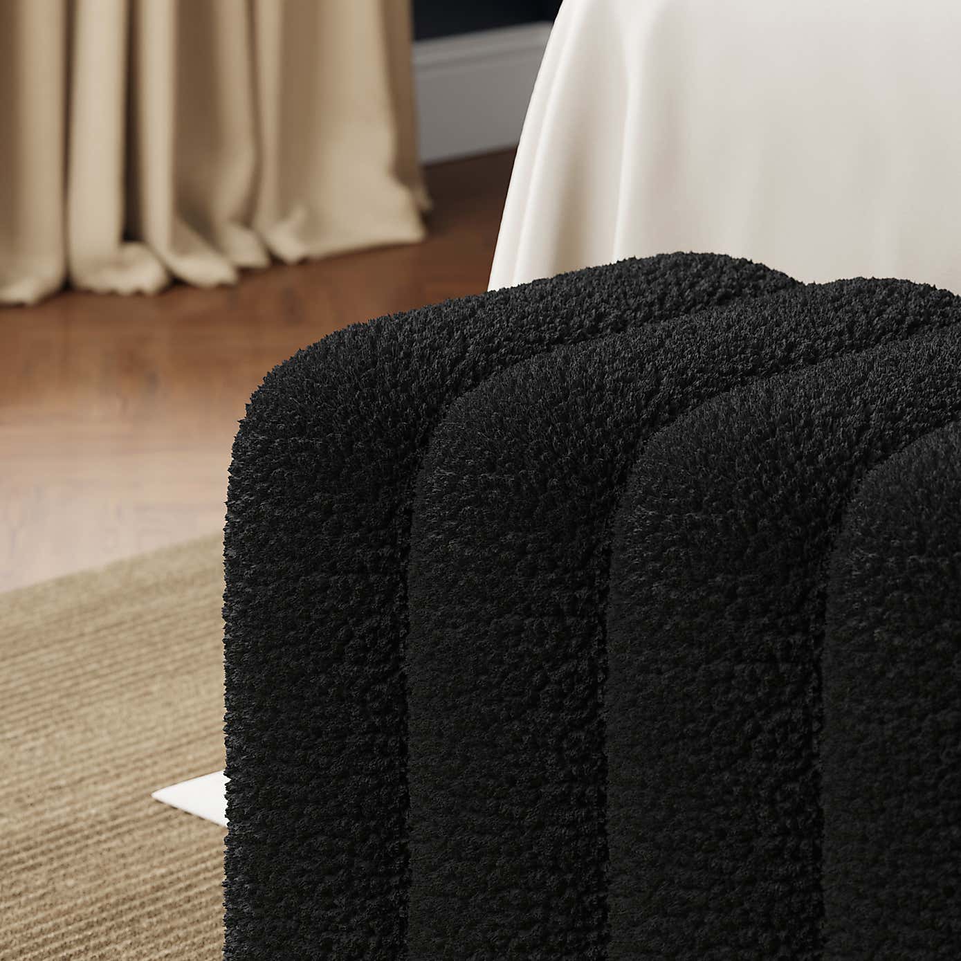 Pia Ribbed Sherpa Bench