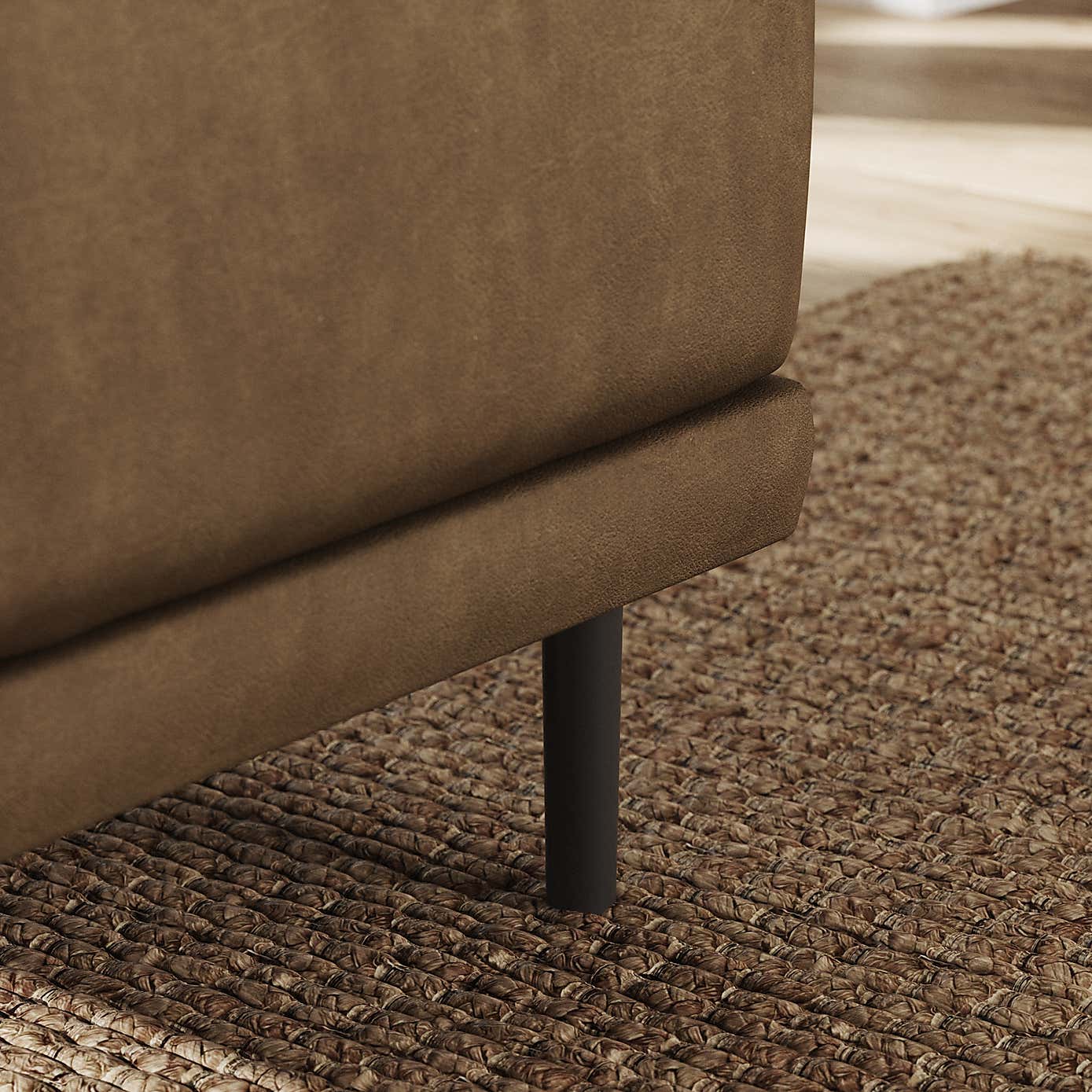 Mae Small Dining Bench, Faux Leather