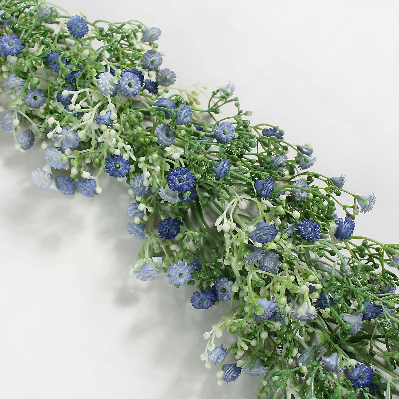 Artificial Million Star Gypsophila Blue Garland 180cm