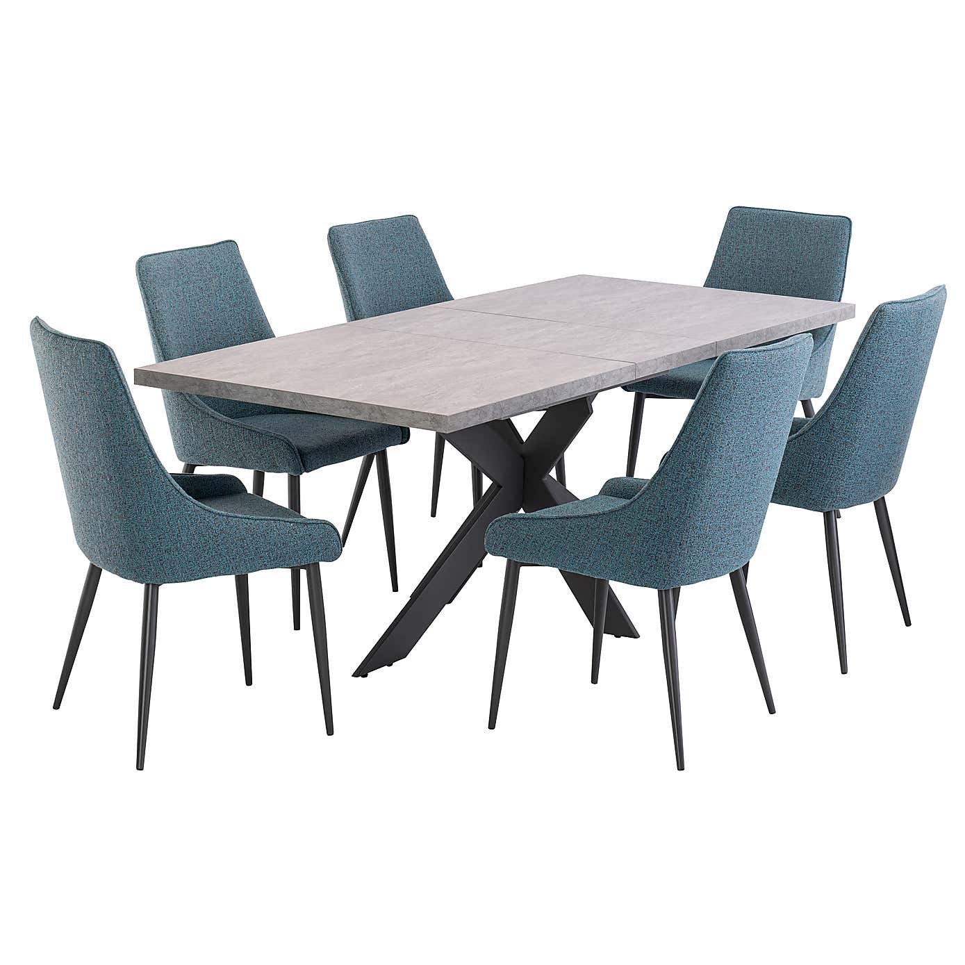 Rimini Extendable 6-8 Seater Dining Table Light Grey