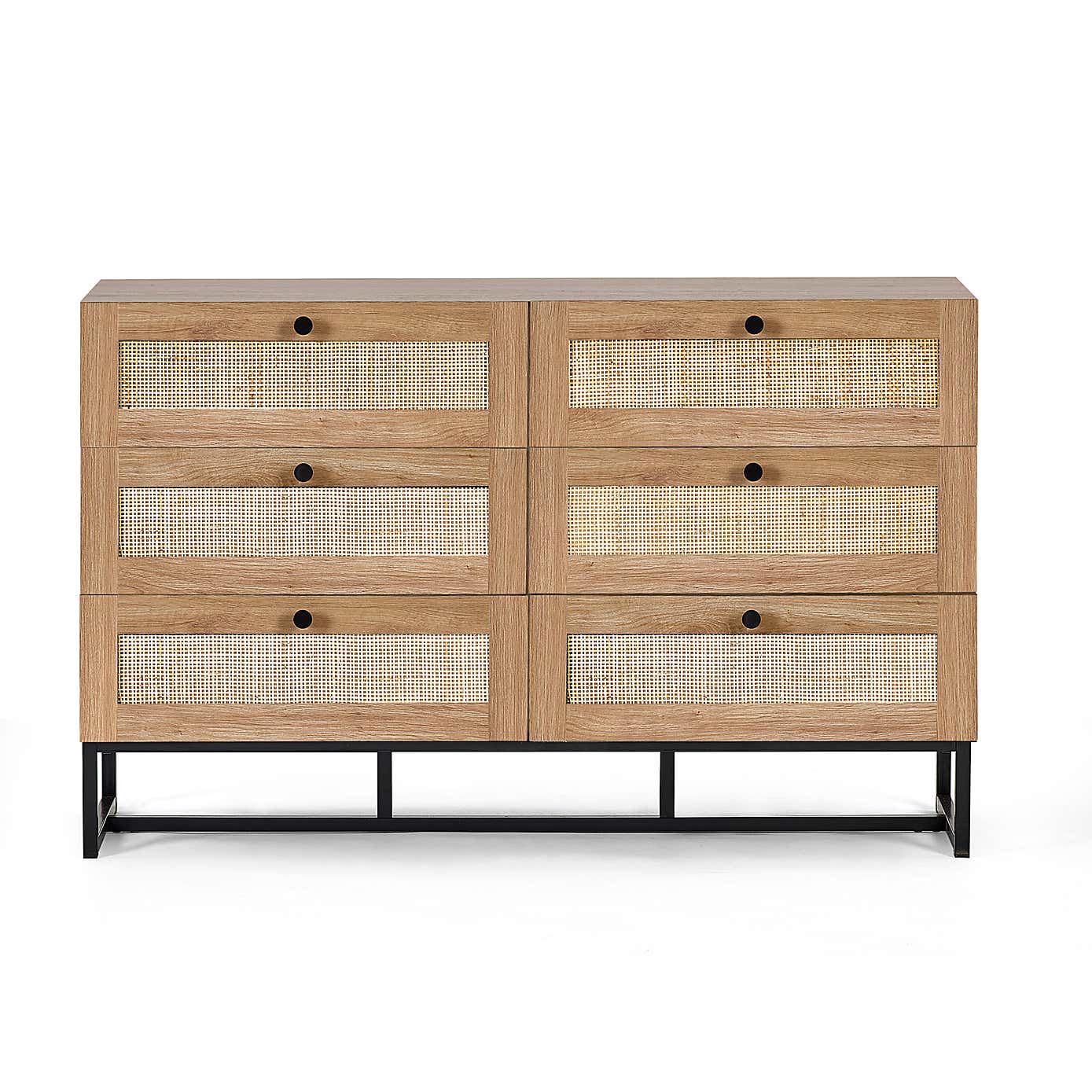 Hollis 6 Drawer Chest, Oak