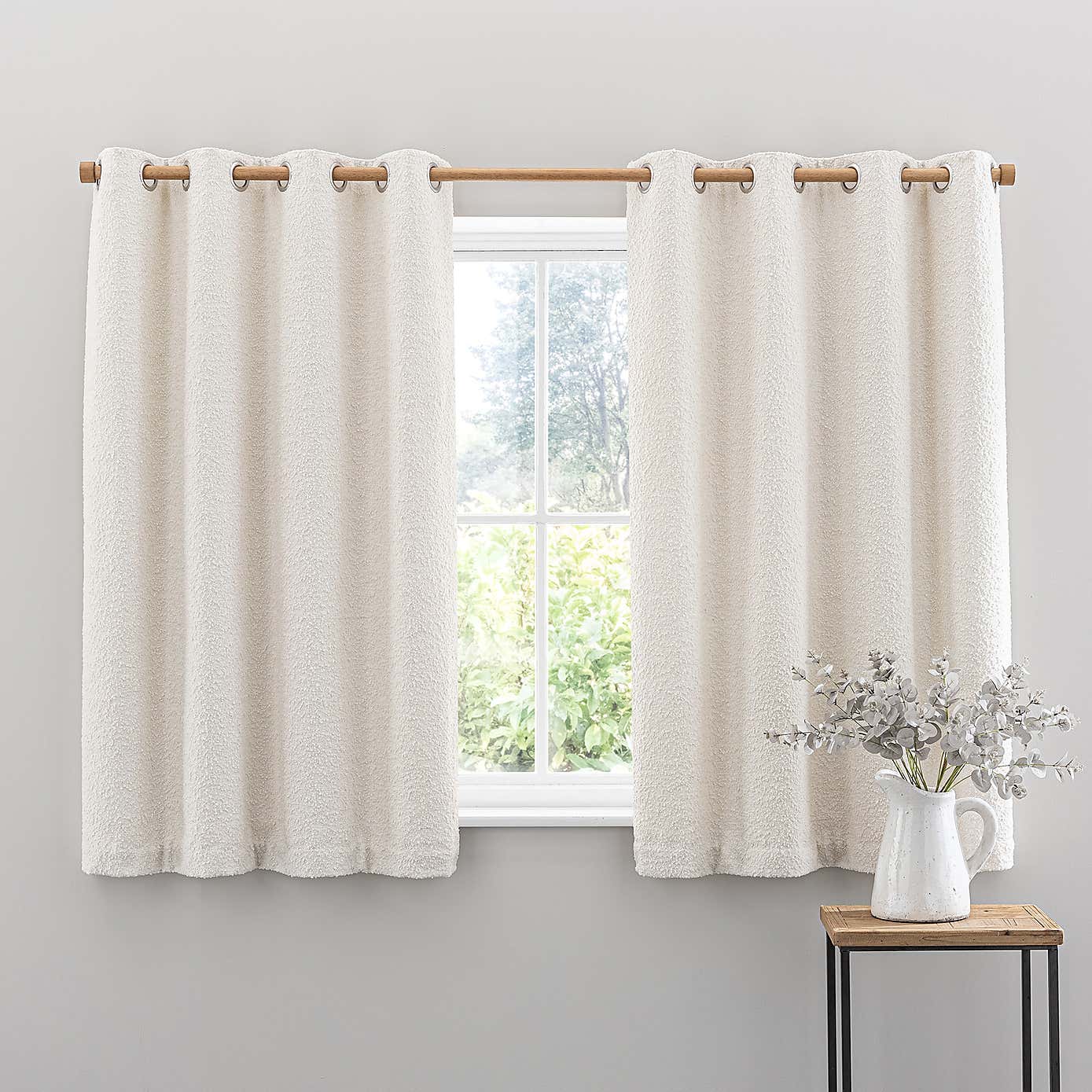 Churchgate Woodhouse Boucle Eyelet Curtains