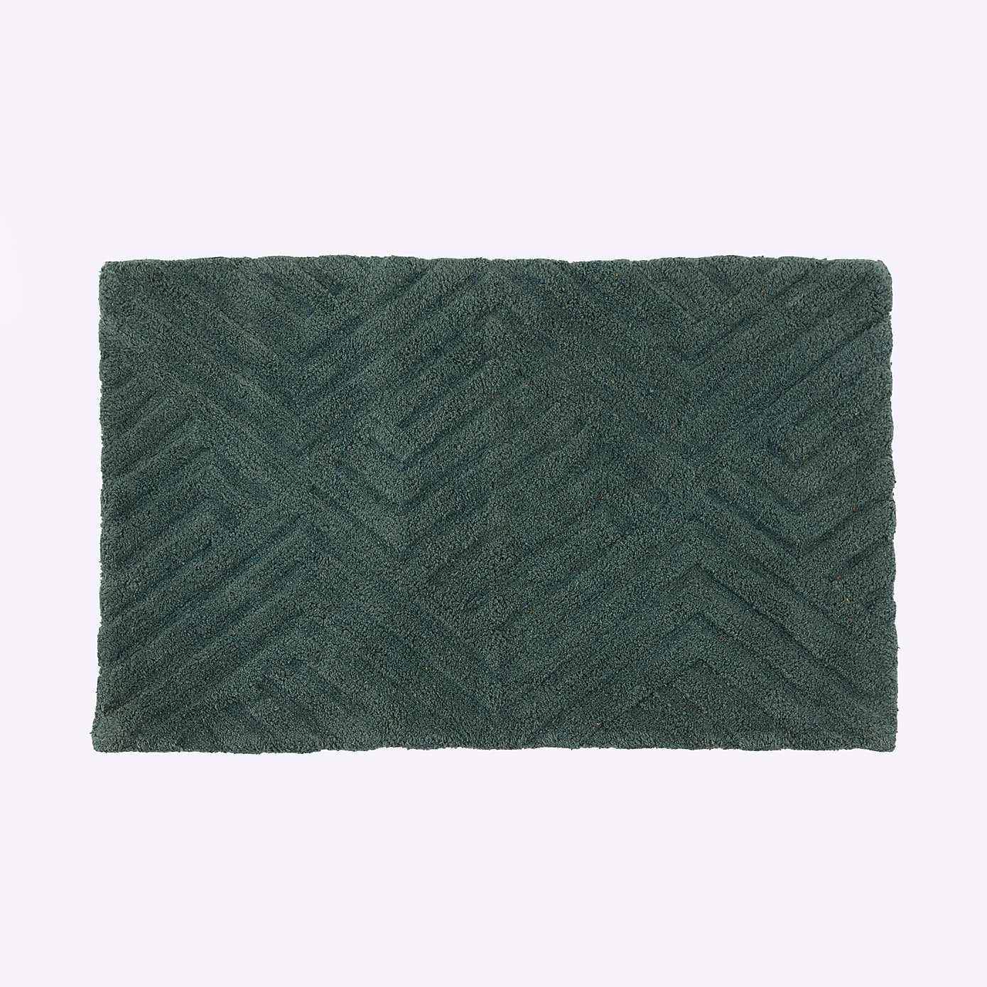 Tufted Geometric Bath Mat