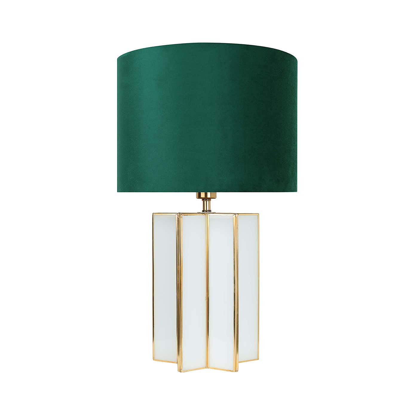 Virgo Green Star Glass Table Lamp